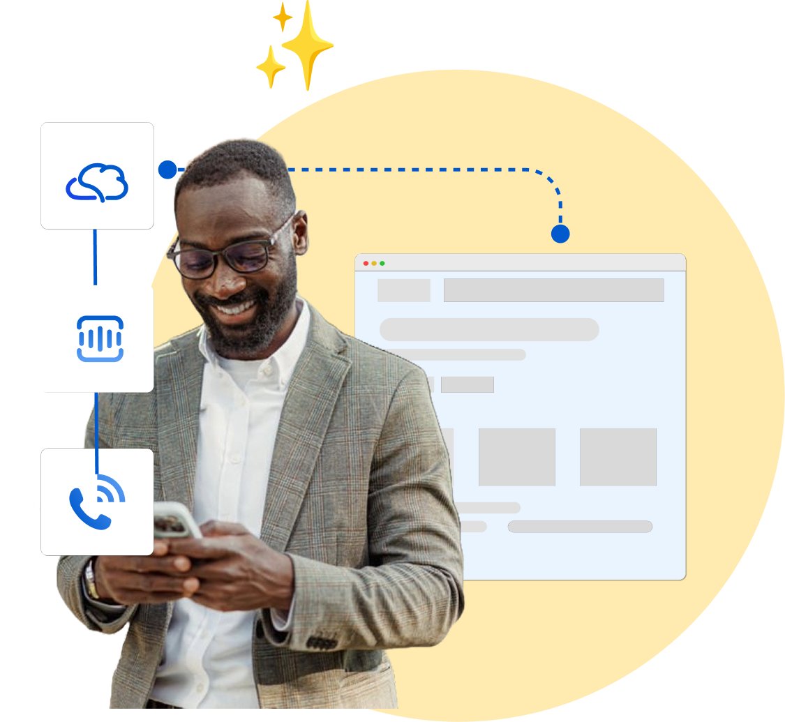 Our AI-Agent is trained on knowledge from your website, and aware of your branding